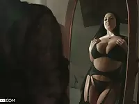 Ample breasted hot wife Angela White thanks her husband for sybian